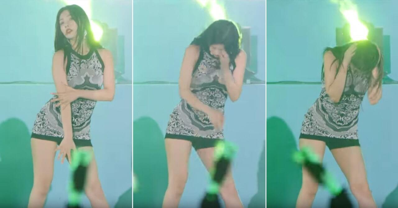 폭죽소리에 패닉을 일으킨 레드벨벳 조이의 모습
