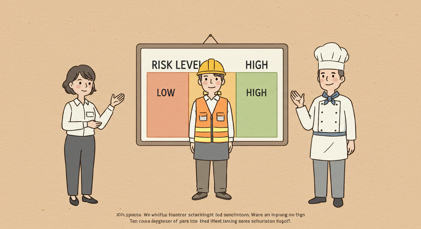 직종별 가입 제한을 설명하는 인물 일러스트