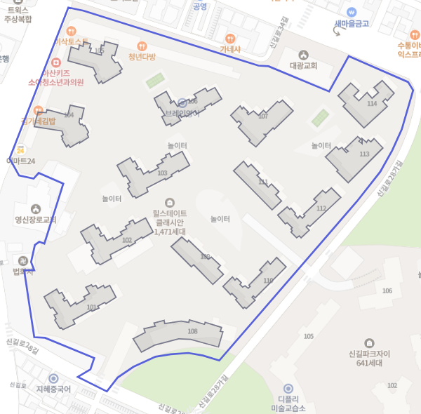 단지배치도