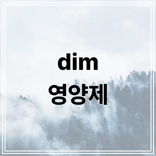 dim 영양제