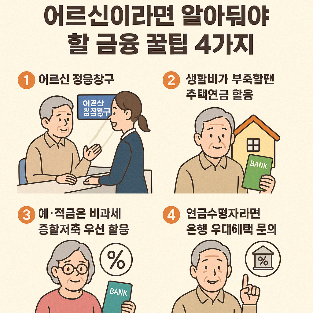 어르신의 행복한 금융생활을 위한 은행거래 꿀팁