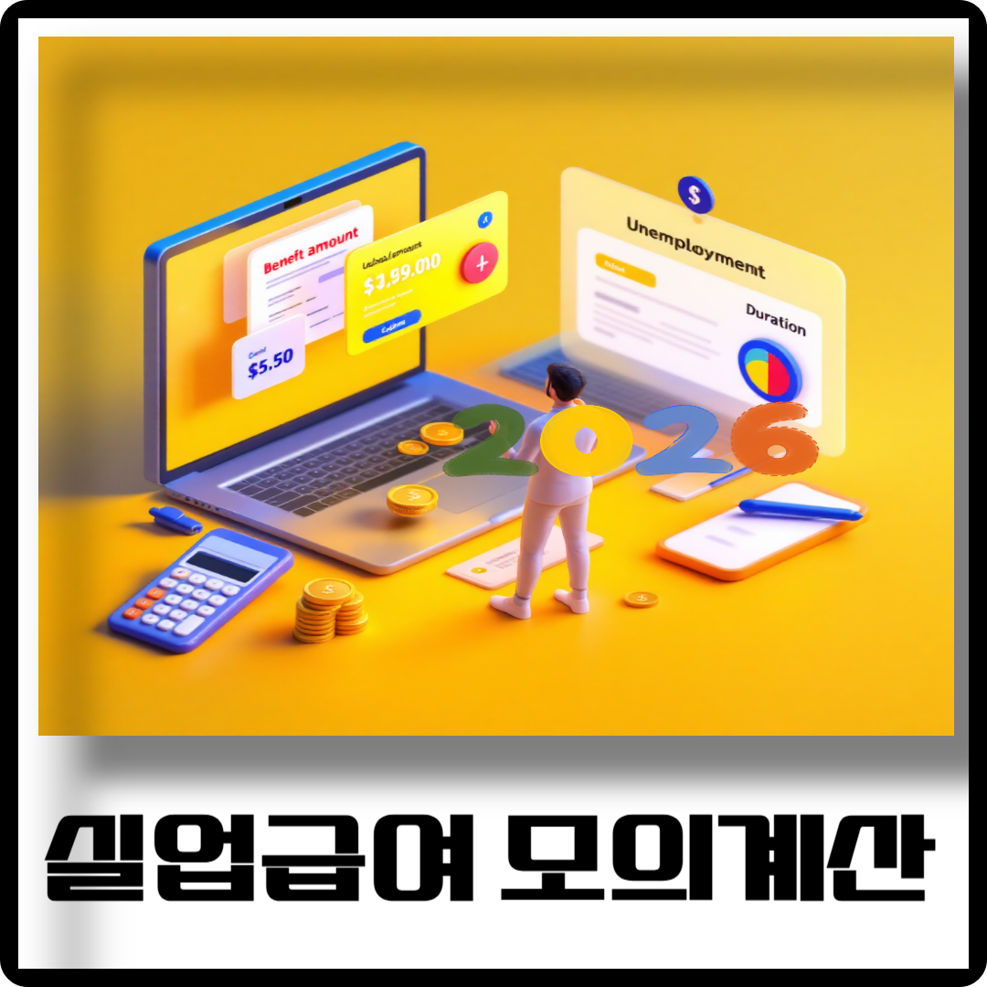 실업급여 모의계산 이미지