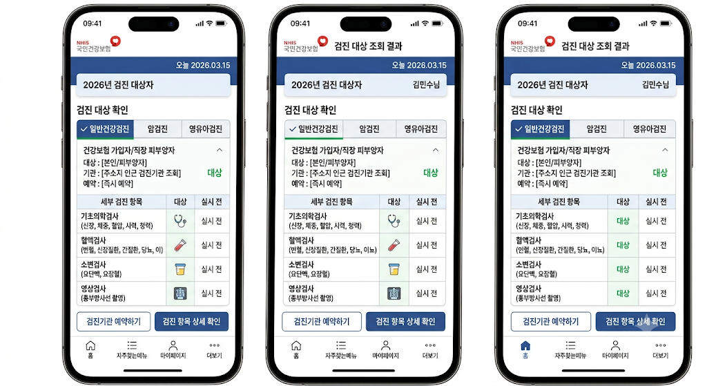 2026 건강검진 대상자 조회방법