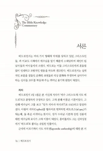 베드로전서 3장 15절 해석 - 너희 마음에 그리스도를 주로 삼아 거룩하게 하고_14