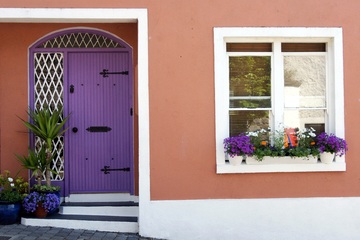 화려한 집 입구