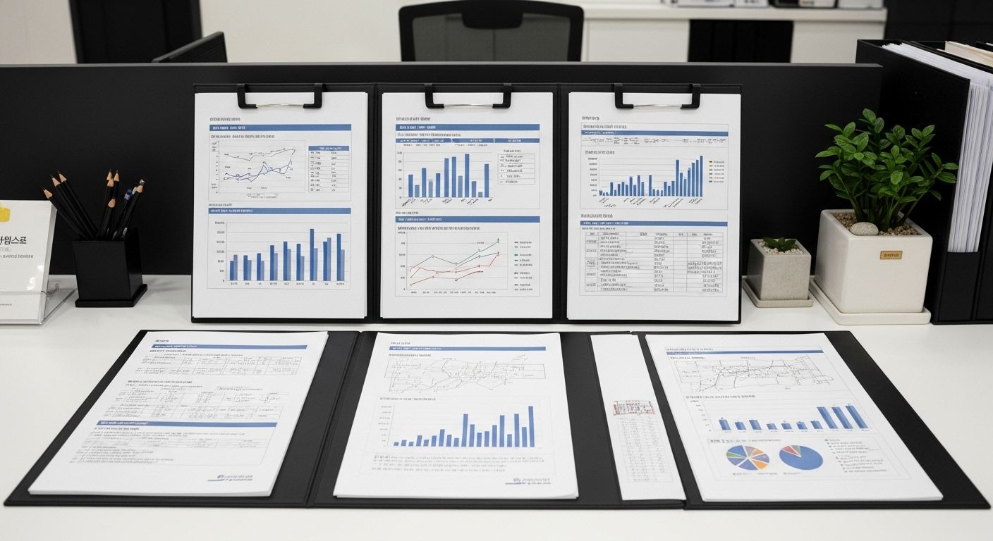 투자자 책상 컨셉