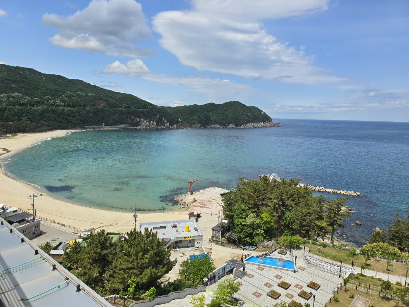 용화역 옥상층에서 본 풍경