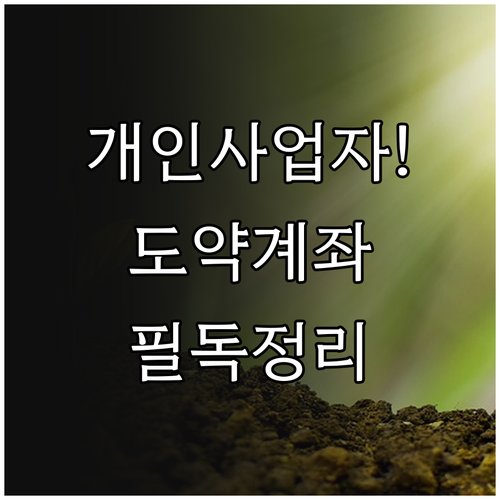 개인사업자 청년도약계좌 혜택과 국세청..