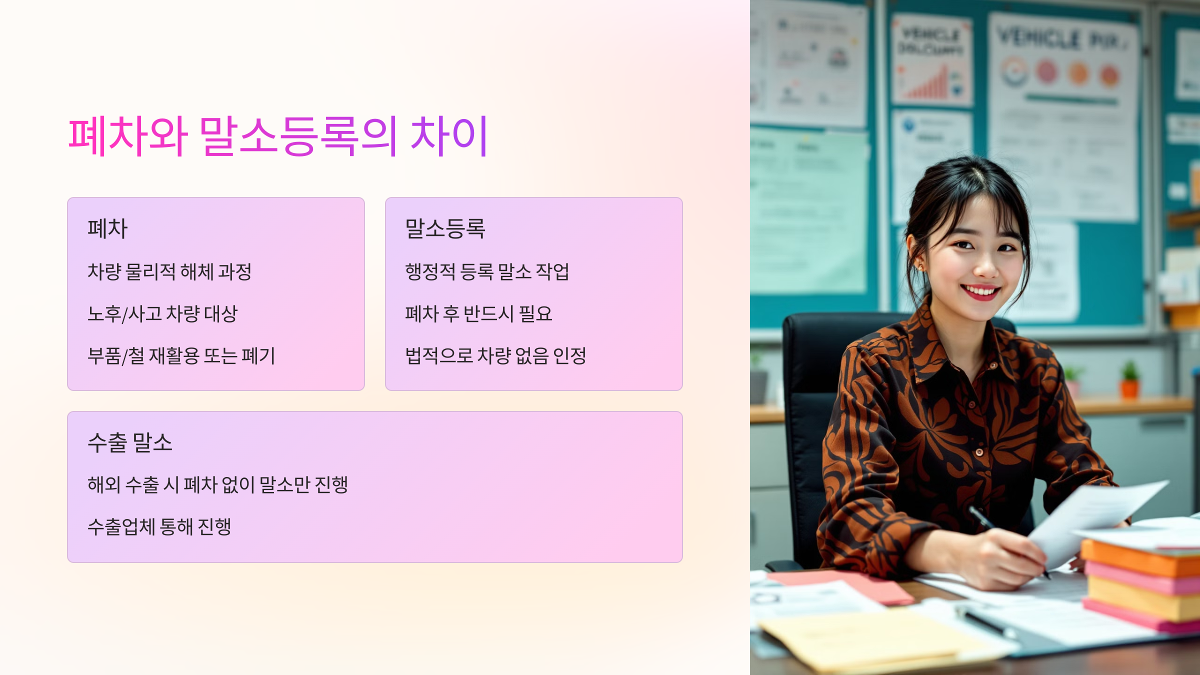 폐차와 말소등록의 차이