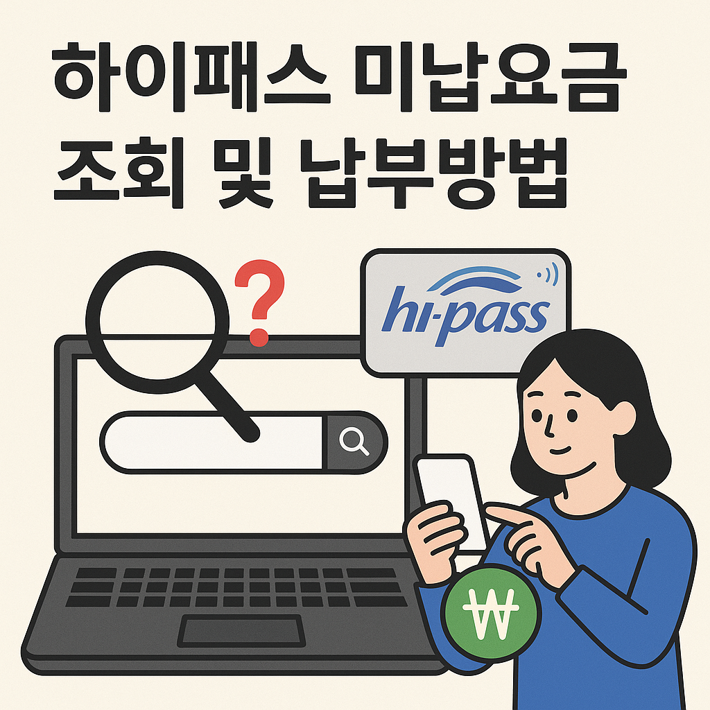 하이패스 미납요금 조회 및 납부방법 총정리