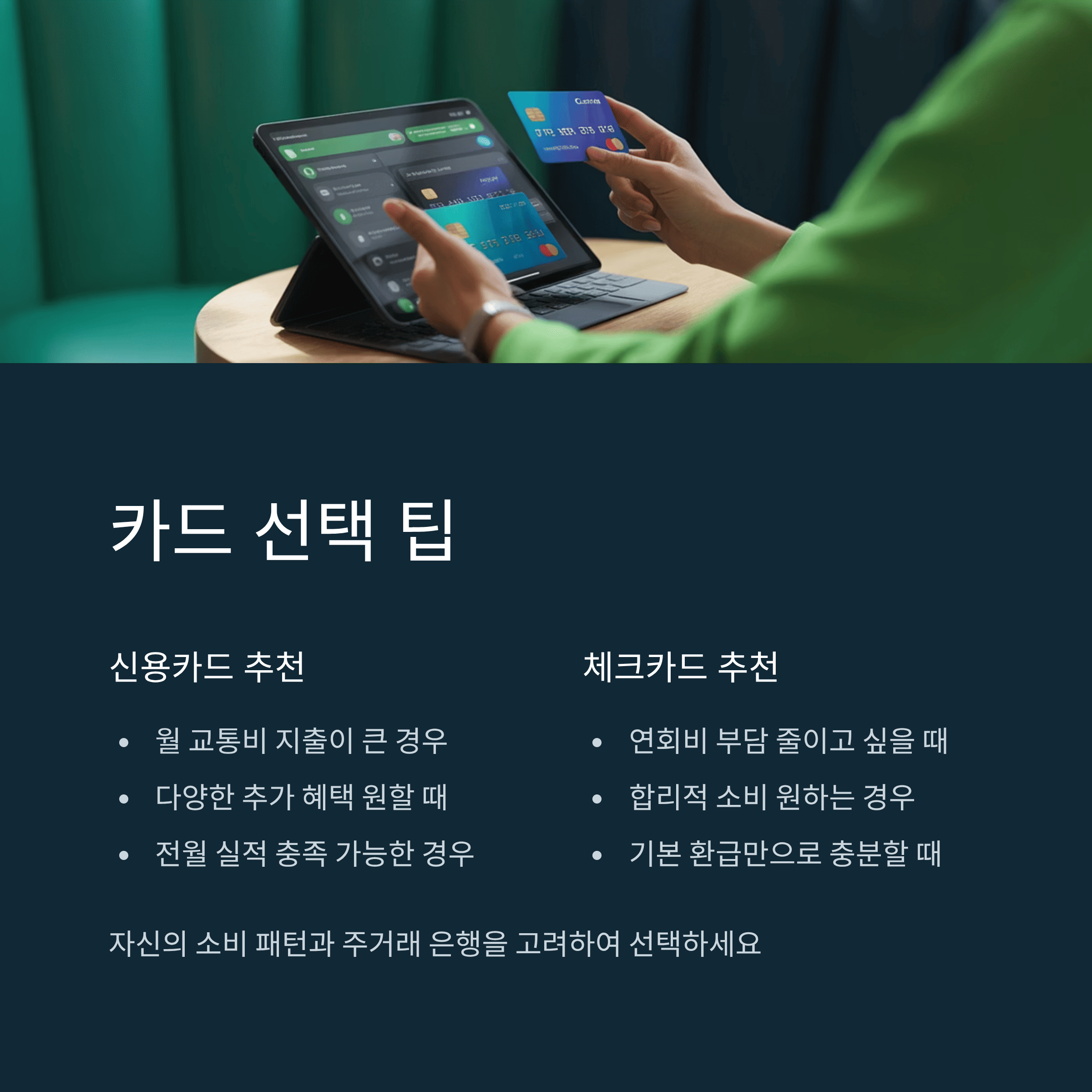 K-패스 카드 선택 팁