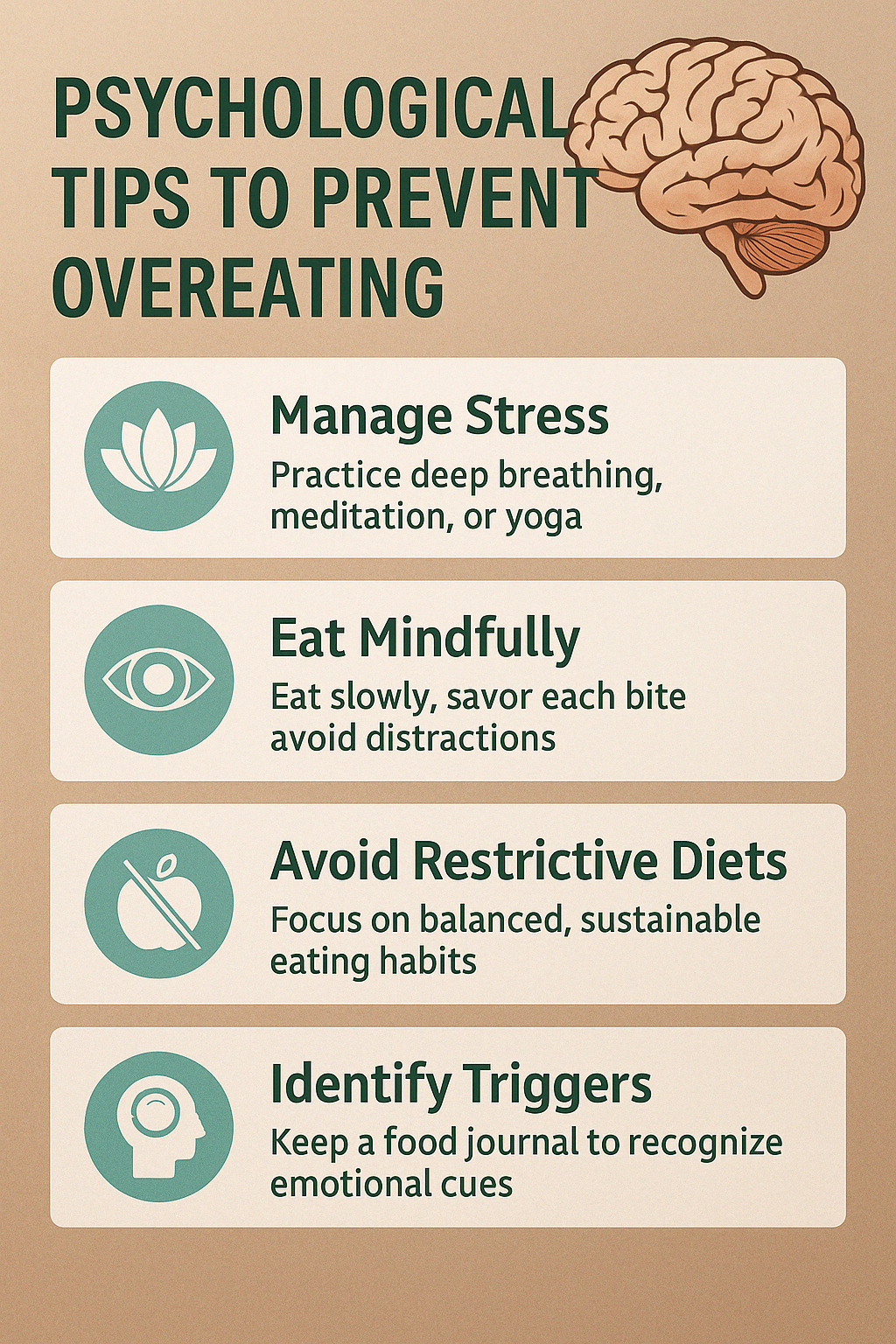 건강한 체중 감량을 위한 심리적 접근법: 폭식 방지 팁