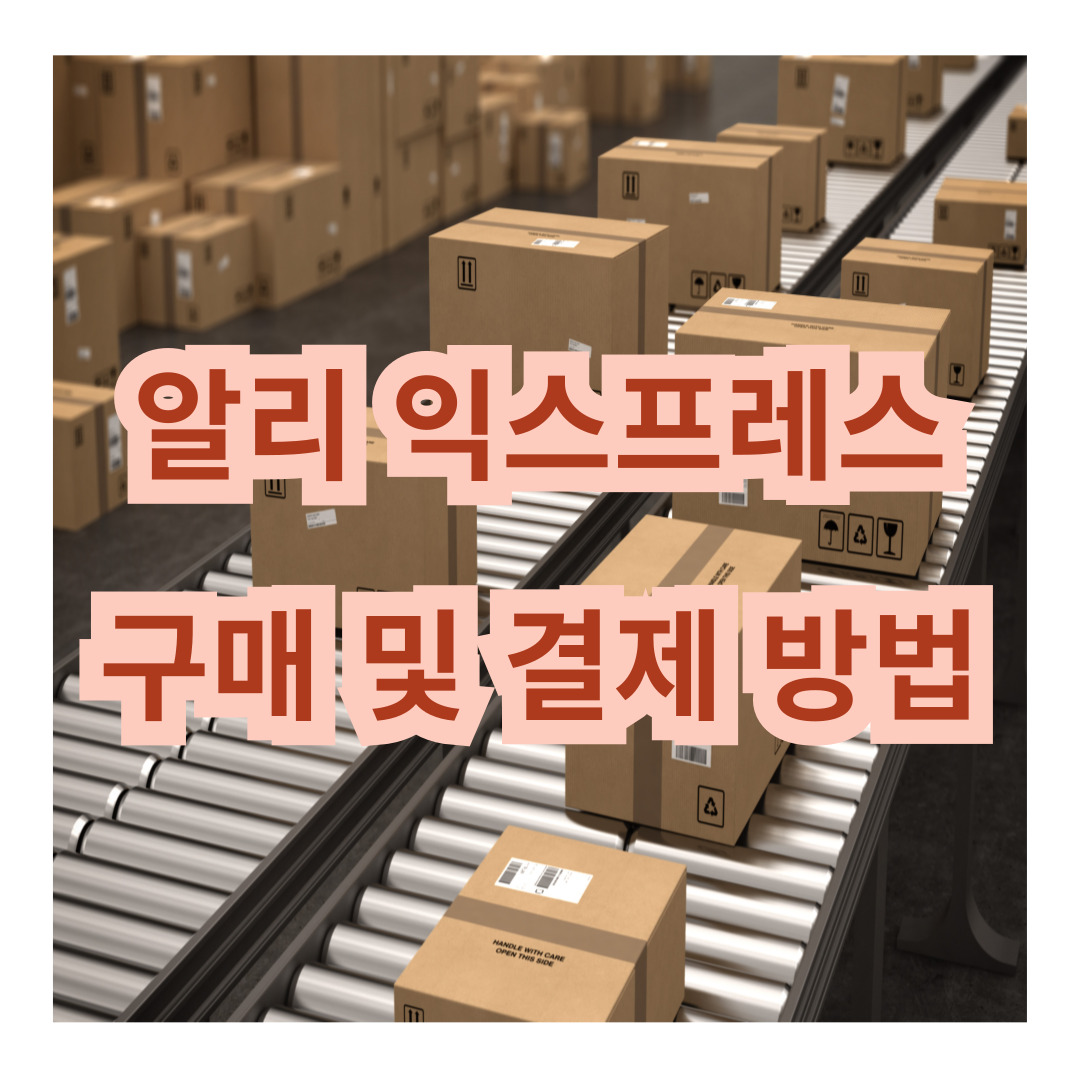 알리익스프레스 구매 및 결제 방법