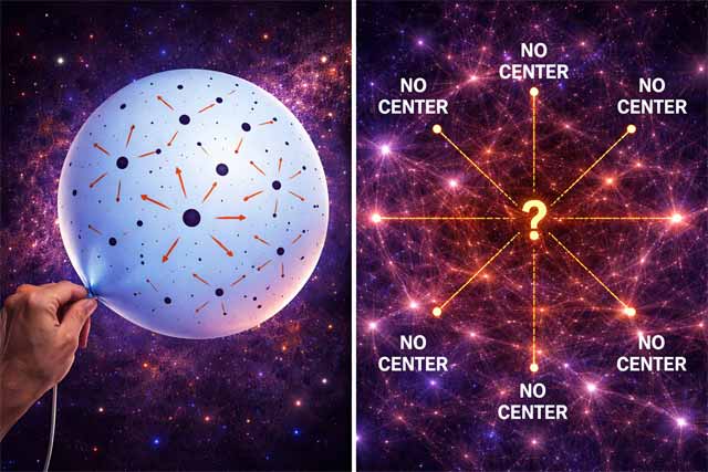 풍선 비유와 우주 구조