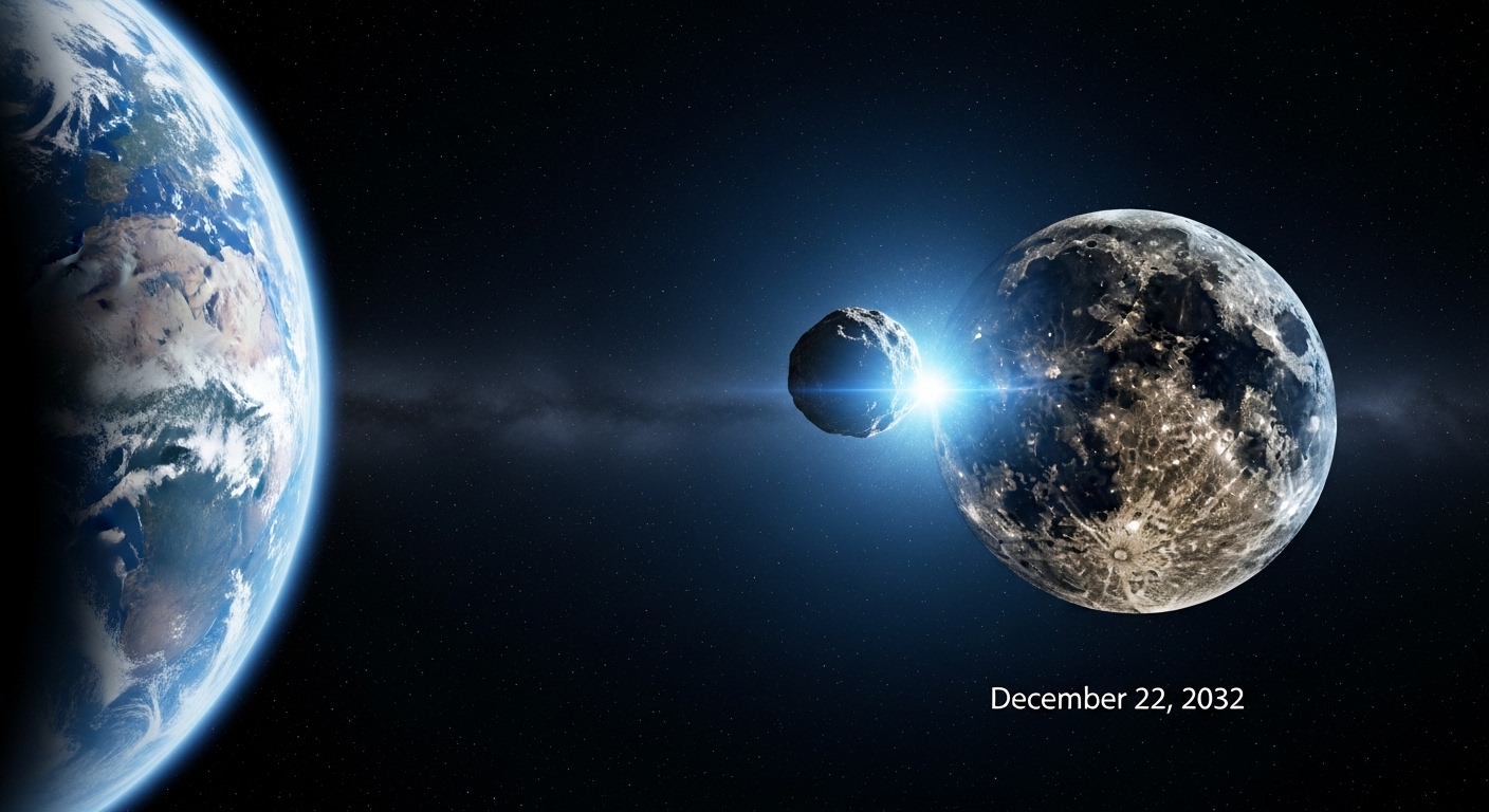 "2032년, 소행성이 달을 때린다면? 영화 같은 재앙인가, 역대급 우주 쇼인가?"