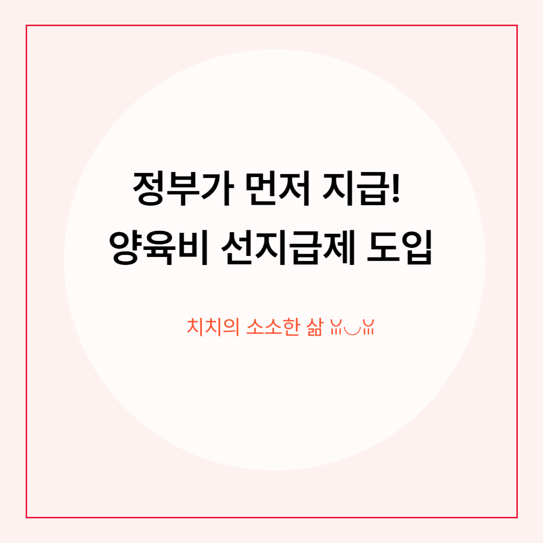 양육비 선지급제