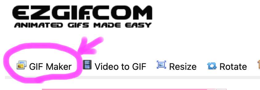 상단 메뉴 첫 번째에 보이는 GIF Maker를 클릭해 줍니다.