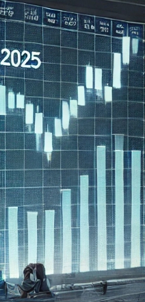 2025년 주식 그래프의 모습