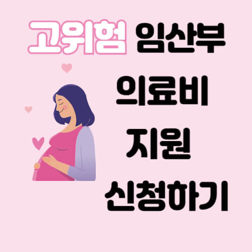 2024 고위험 임산부 의료비 지원 신청 방법