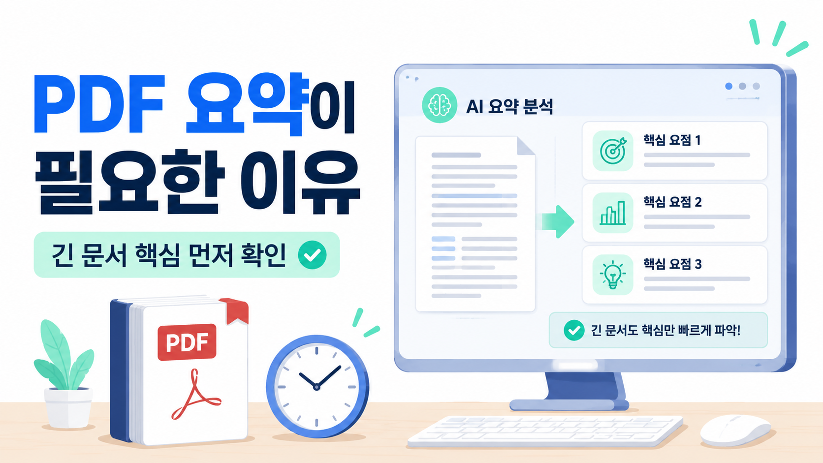 PDF 요약을 찾는 이유