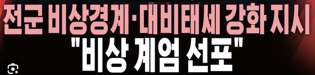 윤석열 대통령 비상계엄 선포