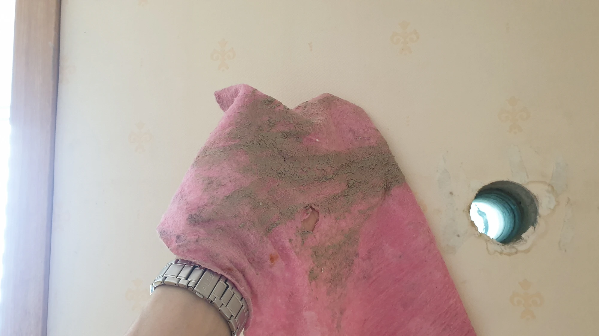 우레탄 폼 사전 작업