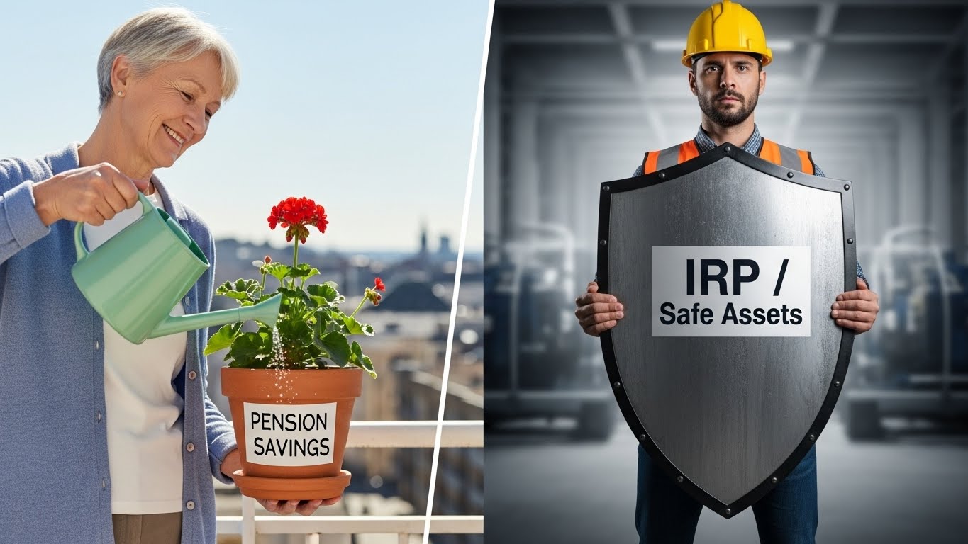 자유로운 투자가 가능한 연금저축펀드와 안전자산 의무 비율이 있는 IRP의 특성 비교