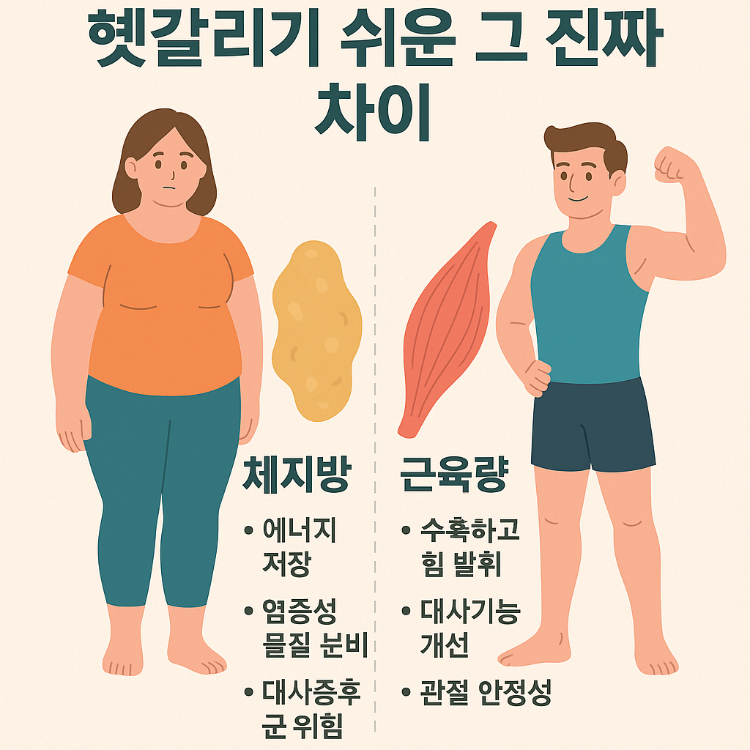 체지방과 근육량, 헷갈리기 쉬운 그 진짜 차이