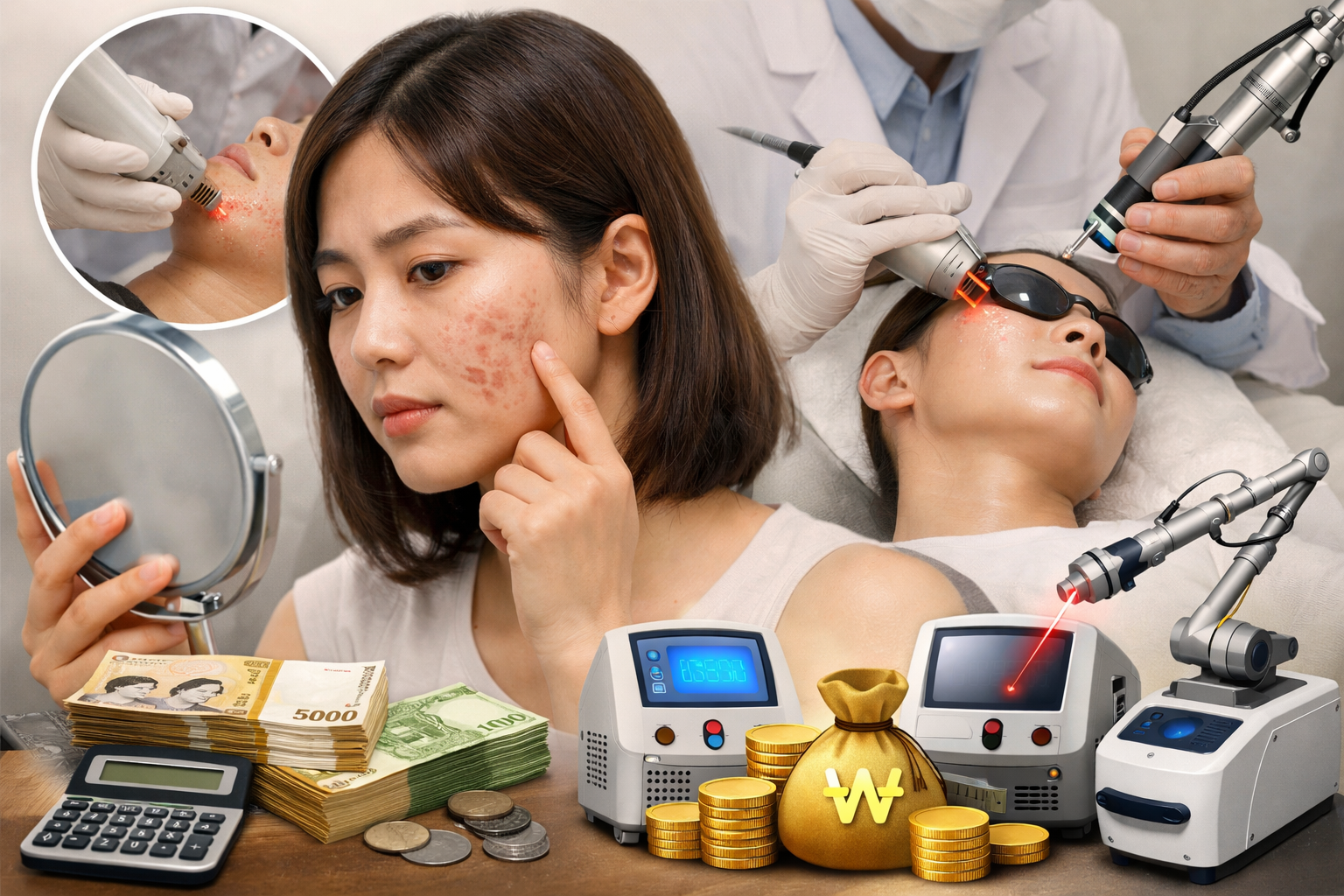 여드름 흉터 레이저 가격