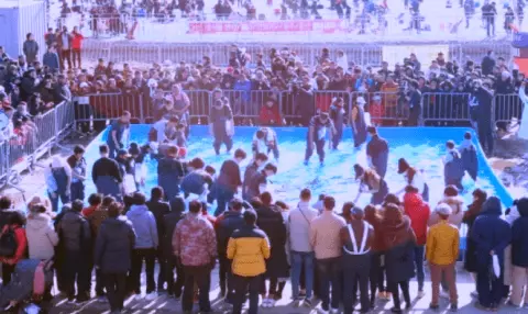 홍천강 꽁꽁 축제 전경