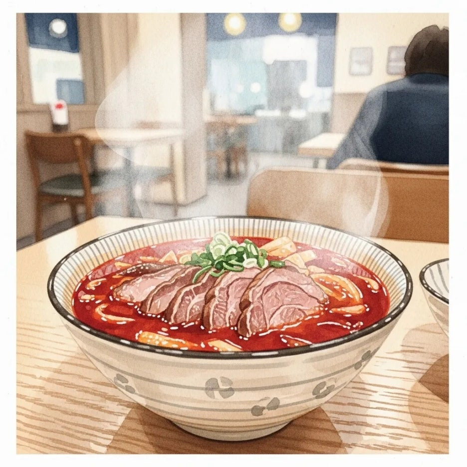 진하고 먹음직스러운 고기짬뽕 한 그릇