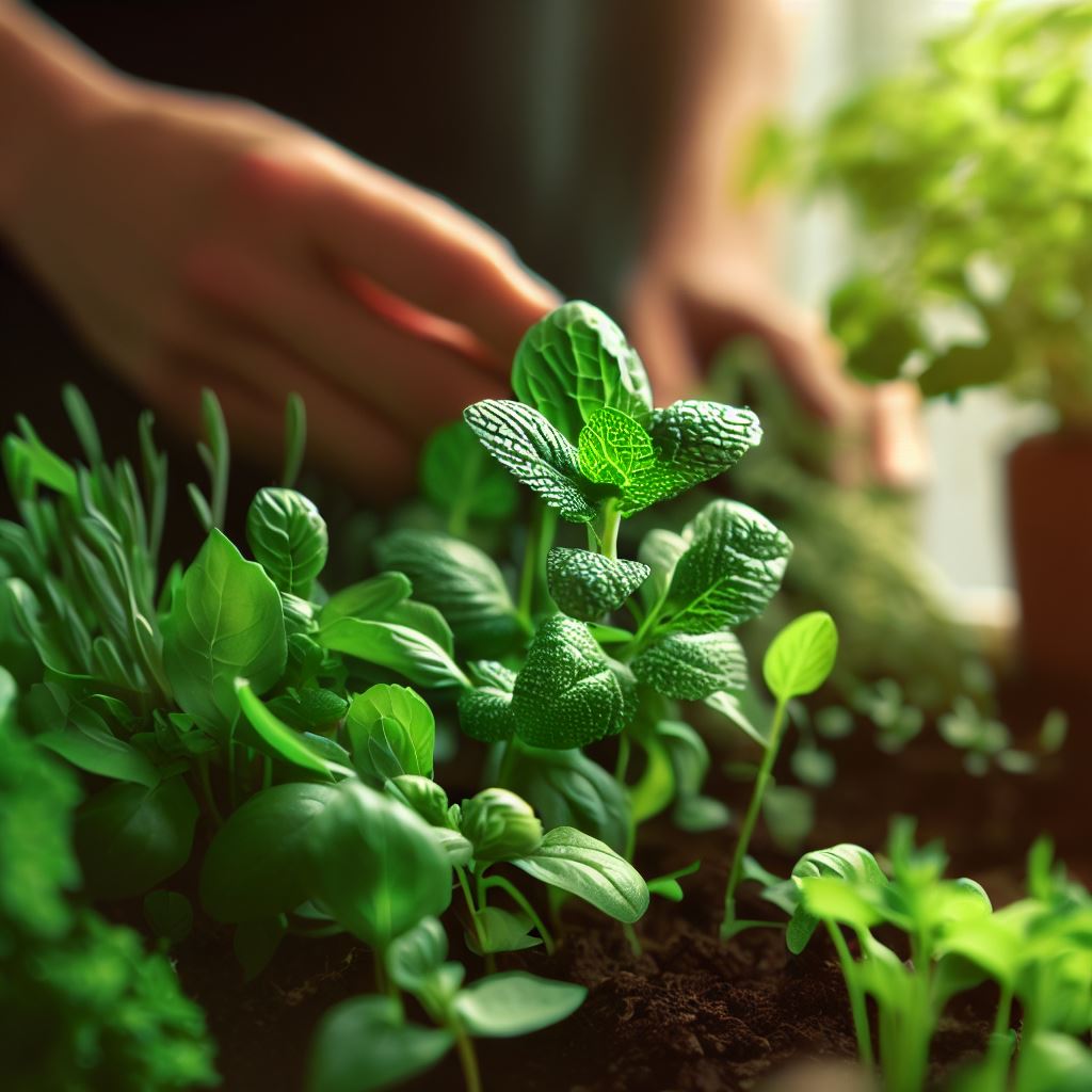 가정에서 식용허브 키우기