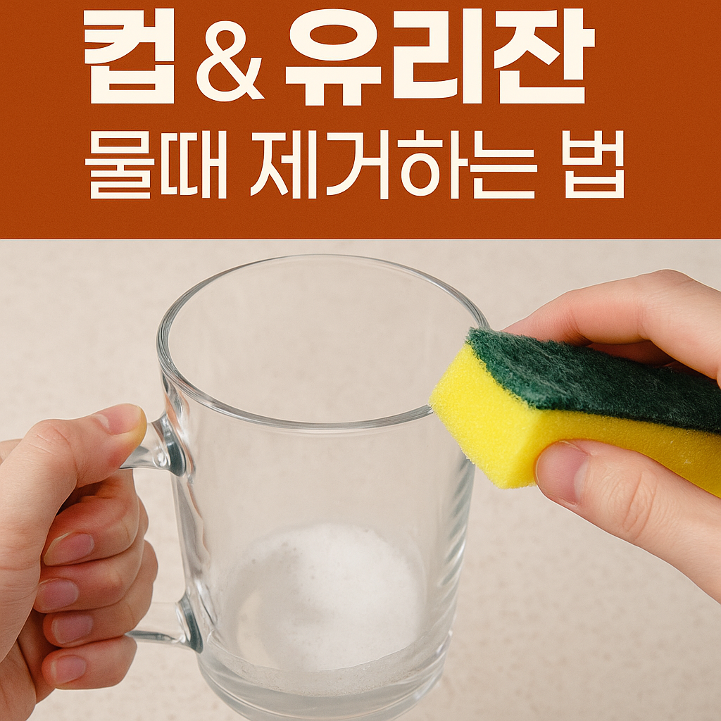 컵 & 유리잔 물때 제거하는 법