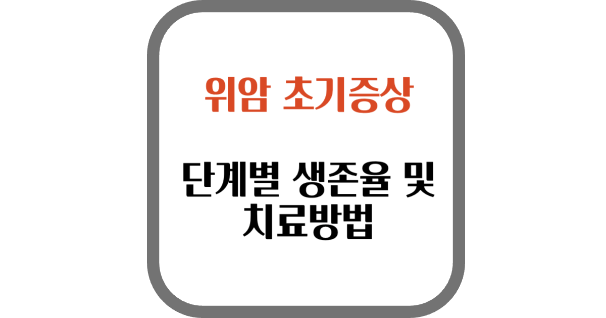 위암 초기증상