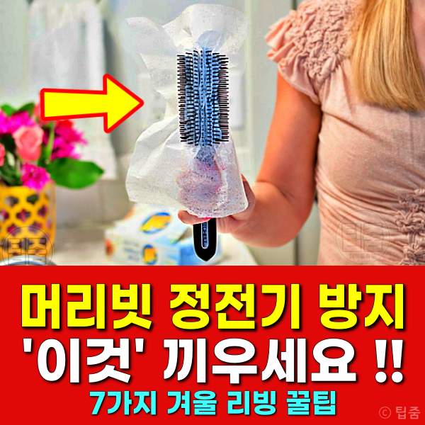 머리빗 정전기 방지,겨울에 알아두면 좋은 생활 지혜 7