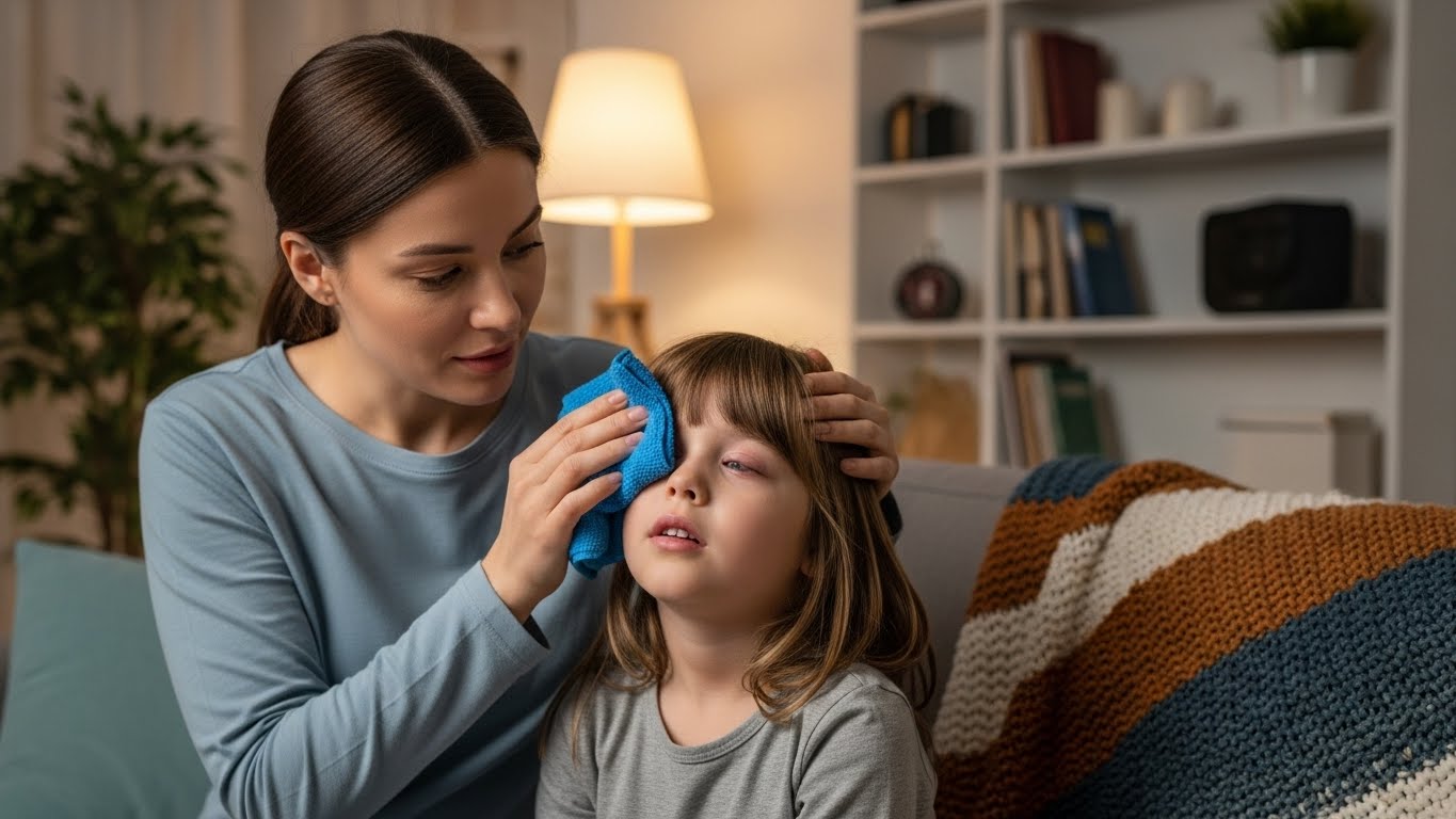 눈 알레르기 응급처치&amp;#44; 아이 눈 부음&amp;#44; 결막부종