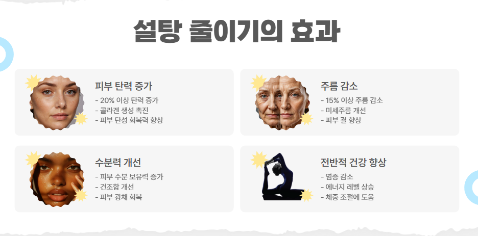 설탕 줄이기의 효과