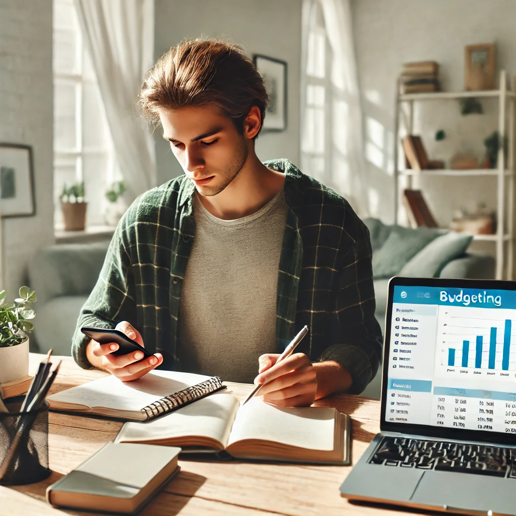 재테크 계획하는 모습