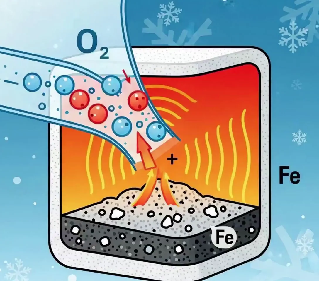 철가루 핫팩 발열 반응