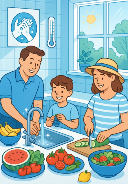 청결한 주방관리 / 자주 손씻기