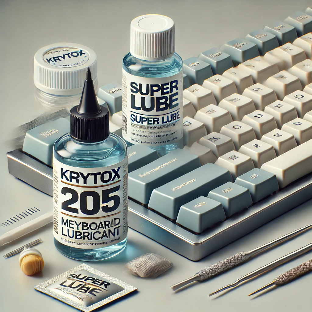 키보드 윤활제 크라이톡스 105 205g0 믹스 비교 이미지