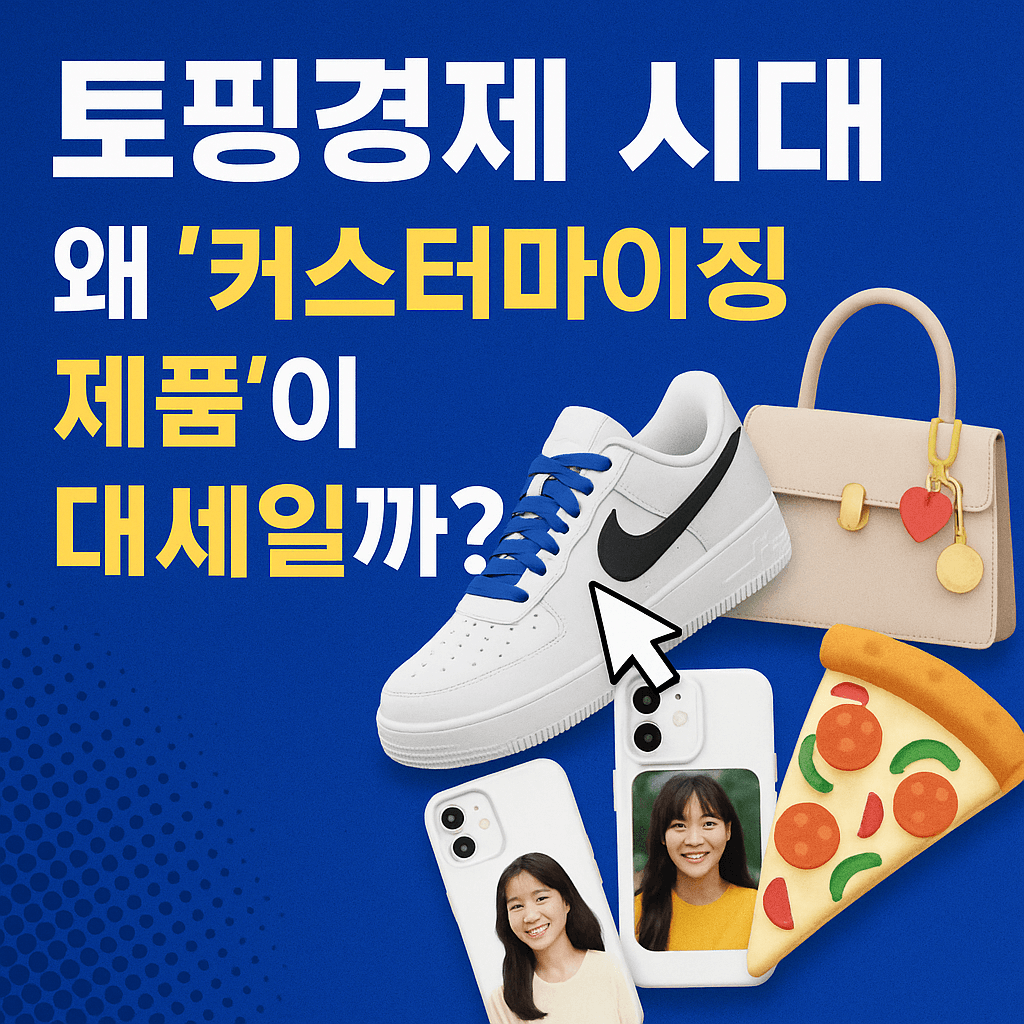 토핑경제 시대, 왜 ‘커스터마이징 제품’이 대세일까