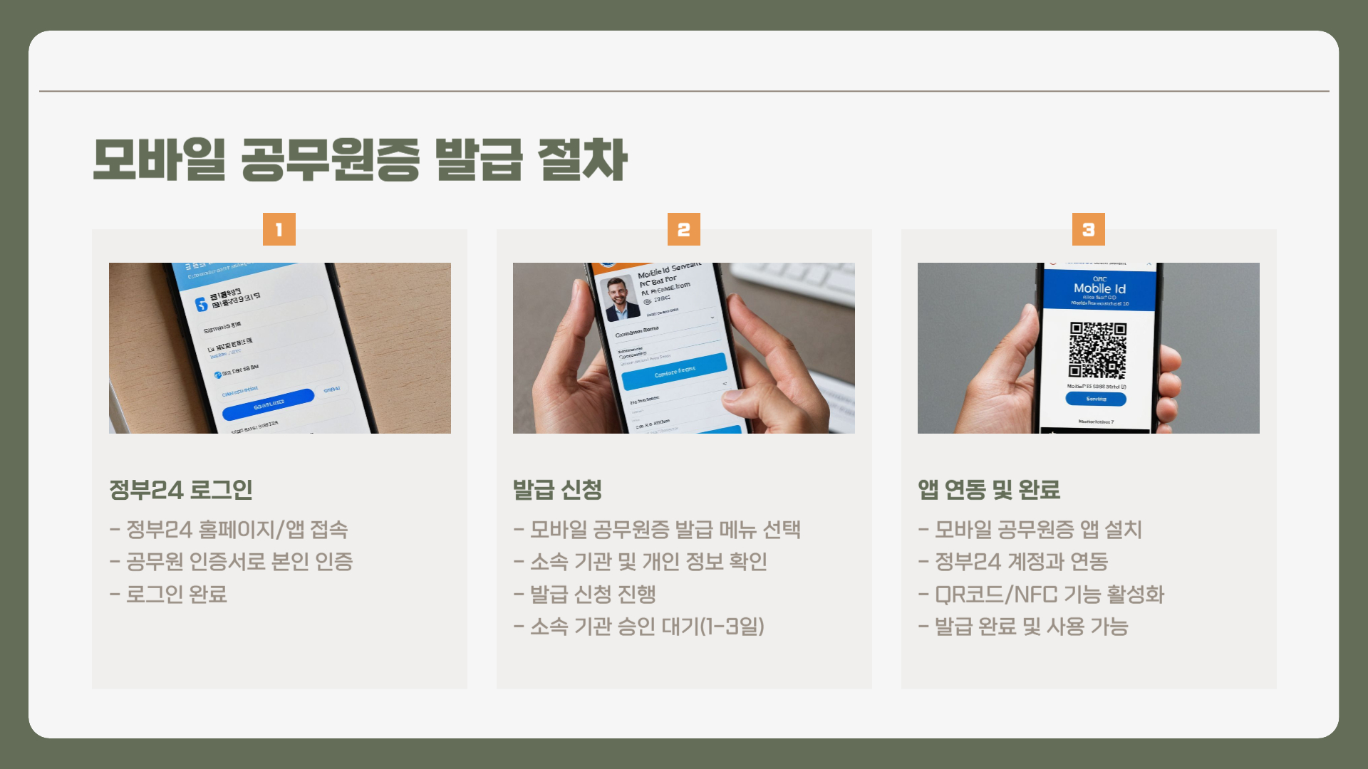 모바일 공무원증 발급 방법 총정리