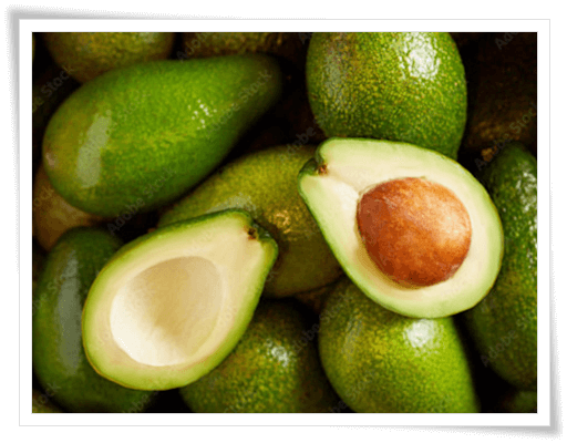 섬유질이 풍부한 아보카도
