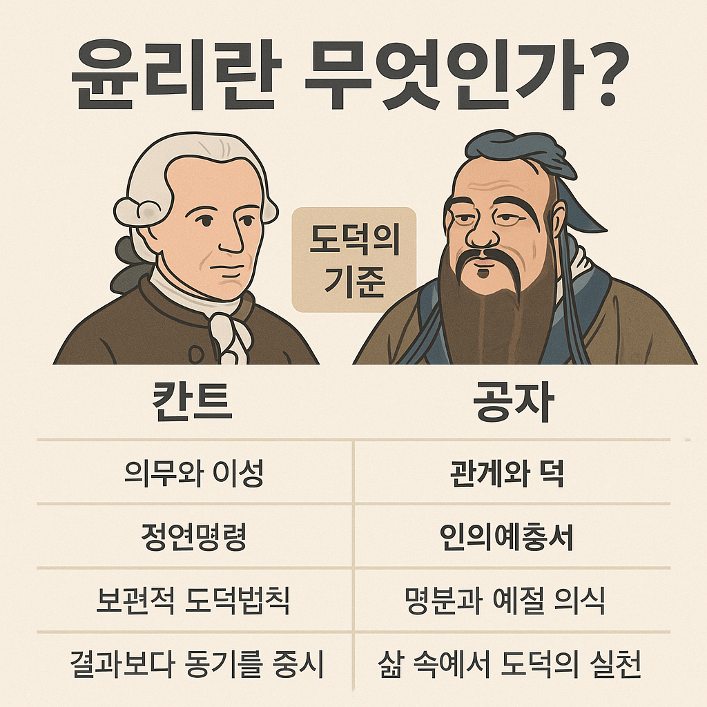 윤리란 무엇인가? 칸트와 공자가 말하는 도덕의 기준