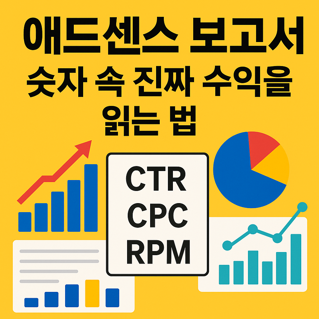 애드센스 보고서로 수익 3배 늘리는 법! CTR&middot;CPC 숫자 속 진짜 전략 공개