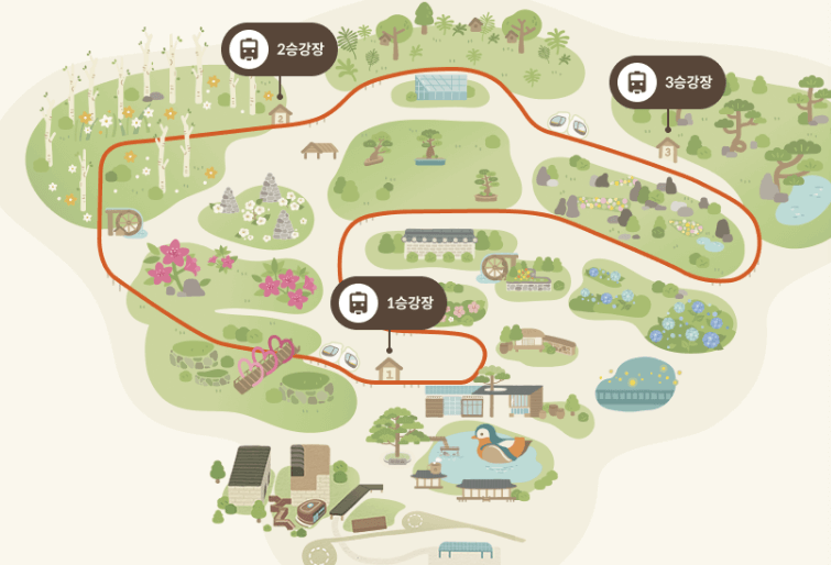 모노레일 승강장 사진