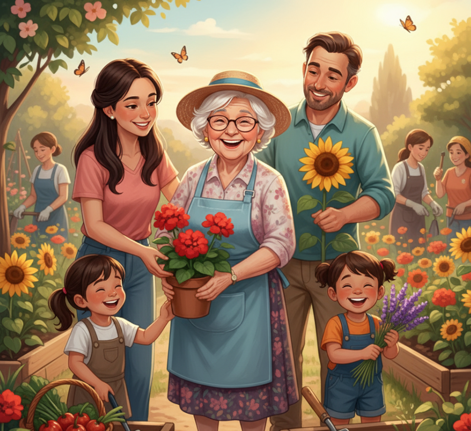 치매어르신이 웃고 있는 모습