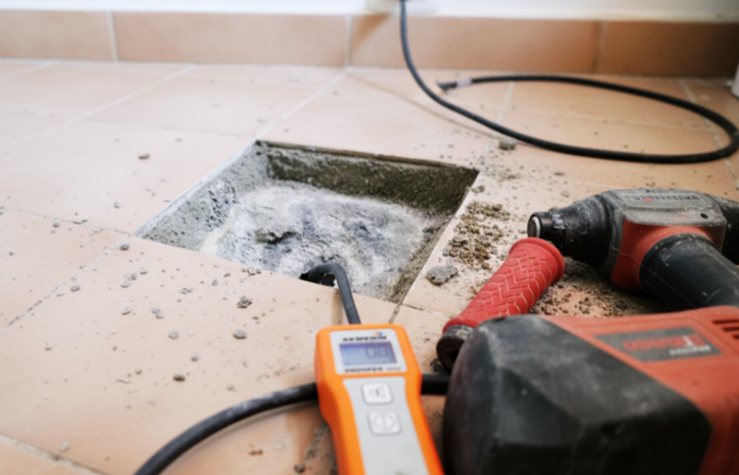 강릉 베렌다 물기 누수 점검중