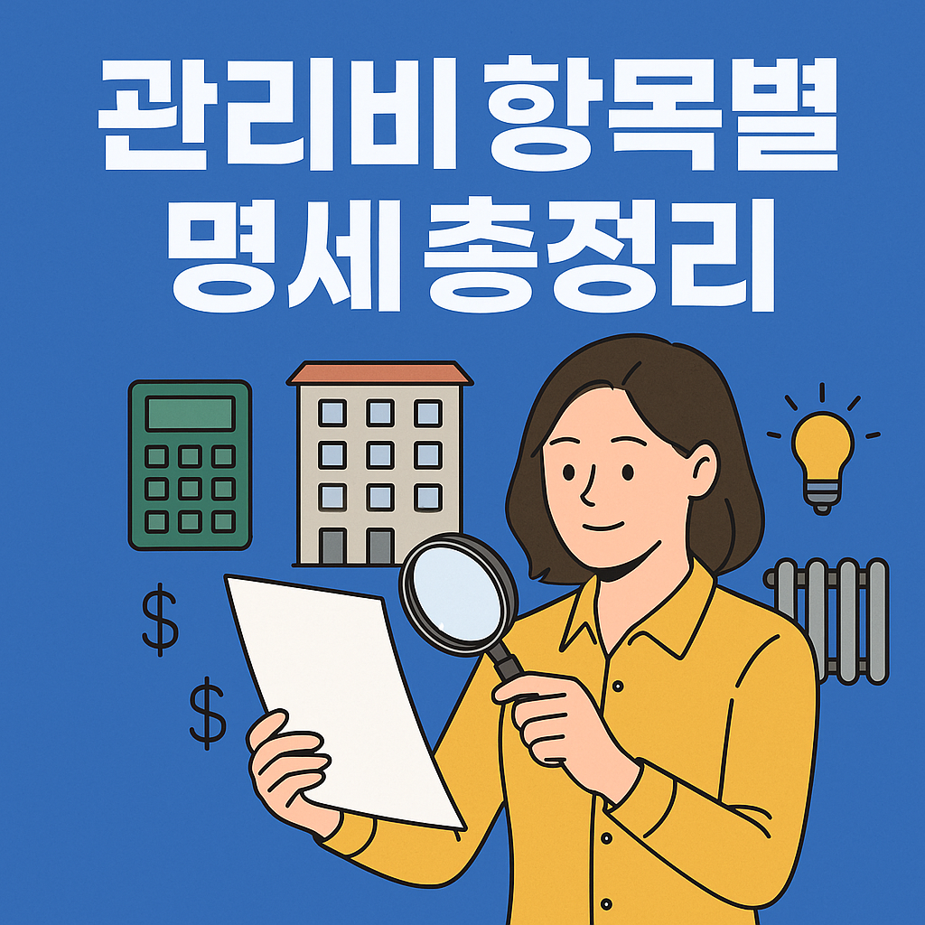 관리비 항목별 명세